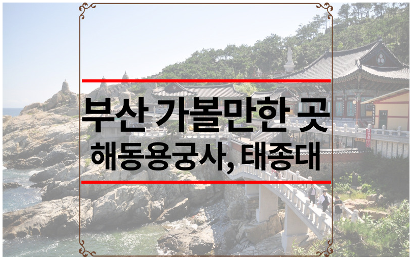 부산 가볼만한 곳