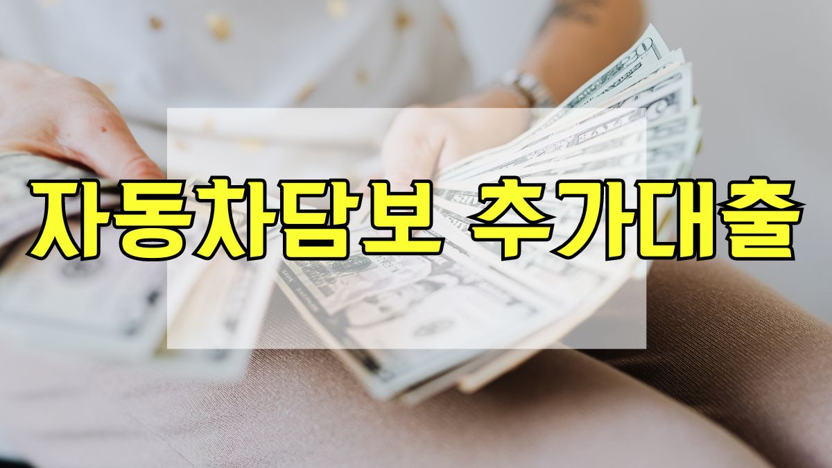 자동차담보 추가대출