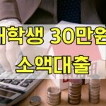 대학생 30만원 소액대출